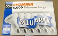 6 Pack Case Sylvania 65w Flood Lights