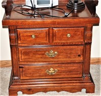 Thomasville Pine  3 Drawer Nightstand