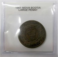 1861 Nova Scotia Large Penny