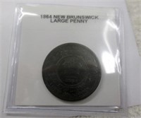 1864 New Brunswick Large Penny