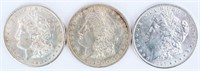 Coin 3 Morgan Silver Dollars 1897-S, 1897-P & 97-O