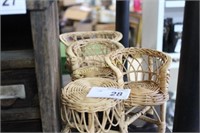 WICKER DOLL FURNITURE