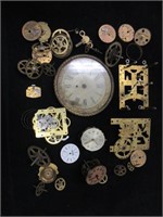 Group Early Clock and Watch Parts-Pequegnat