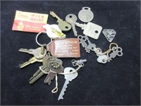 Lot of Early Keys and Fobs