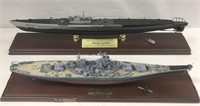 2 Franklin Mint WWII Military Ships