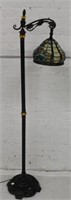 Dale Tiffany fluted metal Glass Floor Lamp