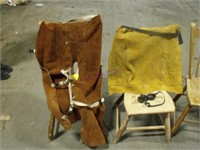 leather welding chaps  & apron