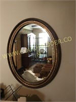 30" oval decorative mirror