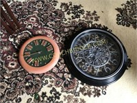 Terra Cotta Thermometer and wall clock