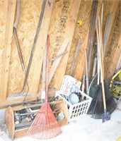 Lot of garden and hand tools