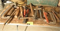 Lot of tools and clamps