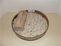 Tray with Crushed Fire Brick
