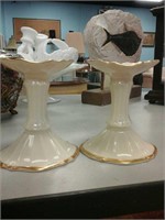 Two Lenox candle holder