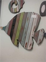Wall decor wooden fish