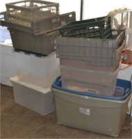 11 Various Totes & Sorting Containers