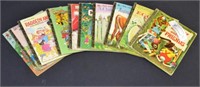 Lot of 9 Vintage Children's Little Golden Books