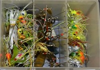 30 Mostly New Fishing Spinner Baits In Box