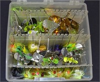 30 Mostly New Fishing Spinner Baits In Box