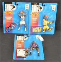 3pcs 1993 Shaq Attack Action Figures In Packages