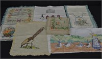 7pcs Vintage Hand Made Tapestry & Sewn Items