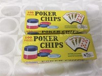 2 pack Poker chips lot