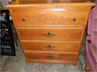 4 Drawer Wood Chest of Drawers