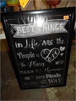 Best Things In Life - Framed Print  2' x 3'