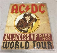 ACDC 12x16" steel sign