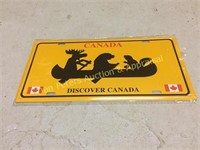 Canada lic. plate steel
