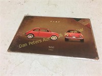 Red Fiat 8x12" steel sign