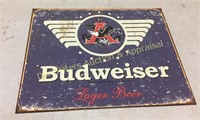 Budweiser 12x16" steel sign