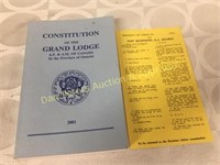 Constitution Grand Lodge