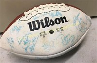 Wilson autographed football