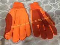 Brand new orange large gloves