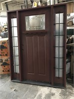 Craftsman Style Entry Door With Side Lights