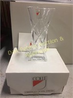 Colle 3 " Crystal Vase in box