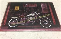Motorcyle 8x12" steel collectible sign