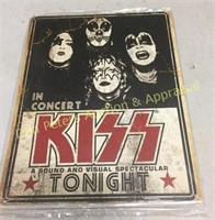 KISS 12 x 16" steel collectible sign