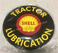 Shell Round 10" Tractor steel sign
