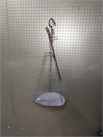 Primitive Brass Hanging Scale