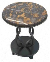 Metal Plant Stand With REAL Marble Top