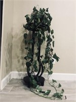 Metal Plant Stand With REAL Marble Top