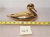Jewelry box - duck - brass