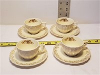 4 Tea Cups (22K Gold)