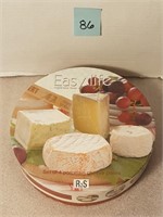 Set of 4 Porecelain Cheese Plates