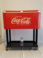 Coca-Cola Cooler on Cart