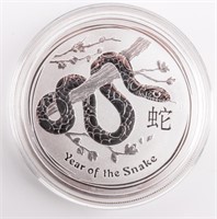 Coin 2013 Australia "Year of The Snake" 1 Oz. $1