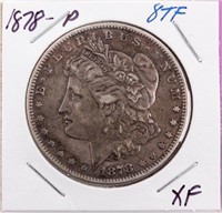 Coin 1878 8TF Morgan Silver Dollar Extra Fine