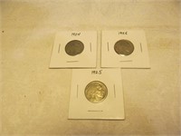 Buffalo nickels 1924, 1925, 1926
