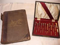 Old Trophy Horseshoe Nails/1884 Horse Record Book